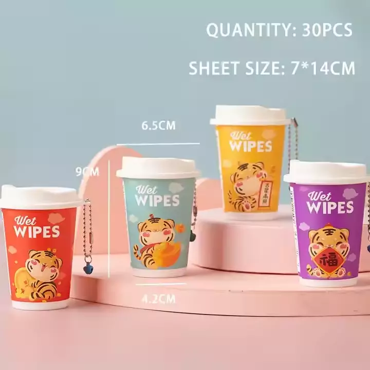 Mini có thể làm ướt khăn lau